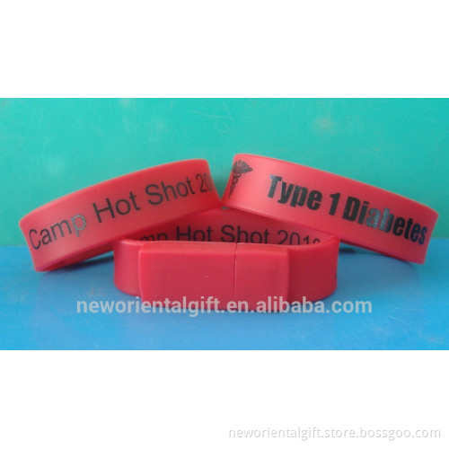 Promotional USB Flash Drive Silicone Wristbands